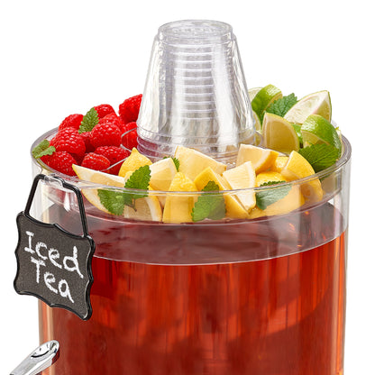 Stackable Drink Dispenser with Support Stand, Practical Beverage Server with Accessory Set for Gathering